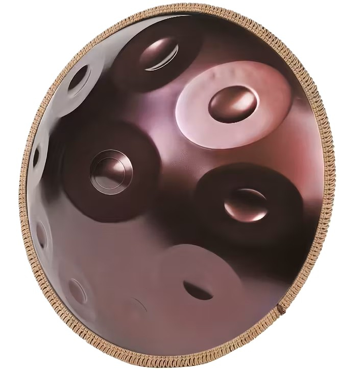 Harmona Handpan D Kurd 432 Hz 10 tónov 56 cm Reddish Brown