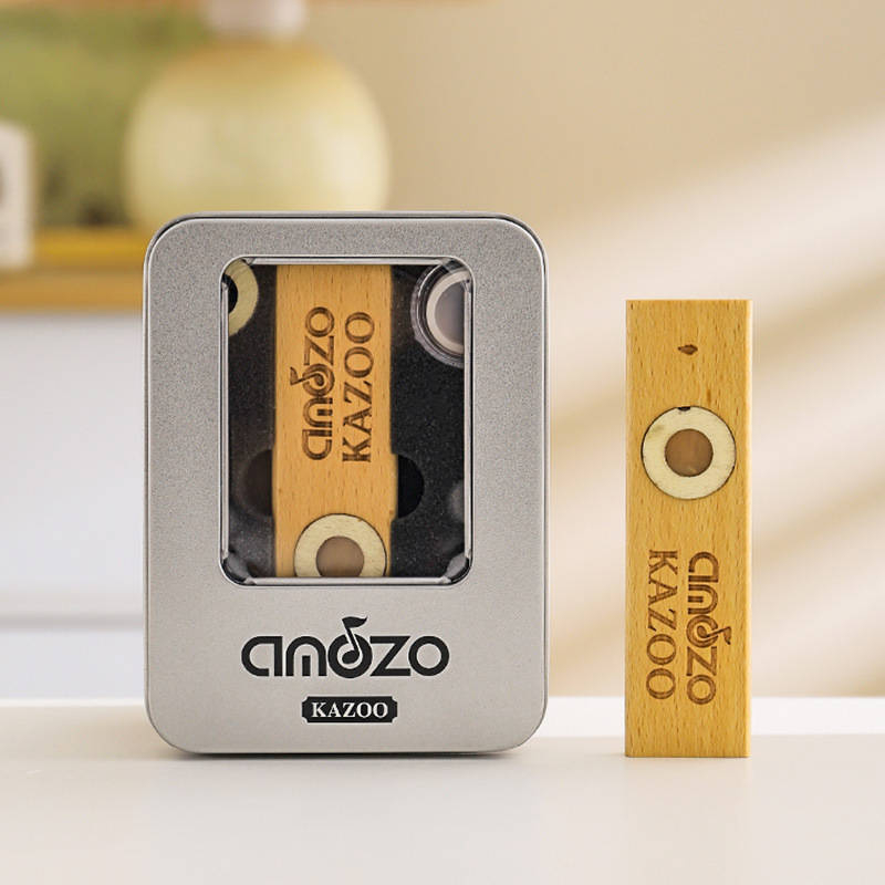 Kazoo drevené s membránami v krabičke