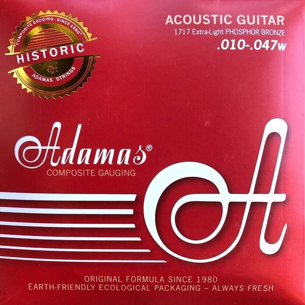 Adamas 1717 Struny pre akusticku gitaru Phosphor Bronze Extra Light 10