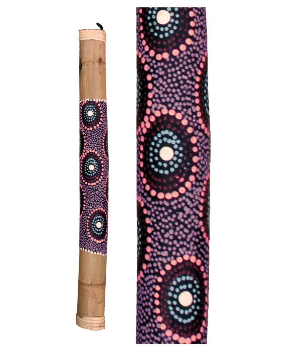 Dažďová palica bambus maľovaná 60cm