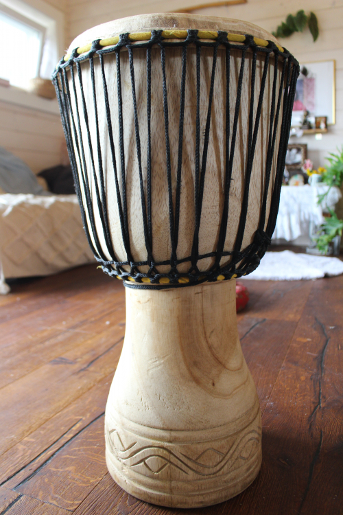 Djembe Ghana Tweneboa výška 64-66cm priemer 32,5-34cm 