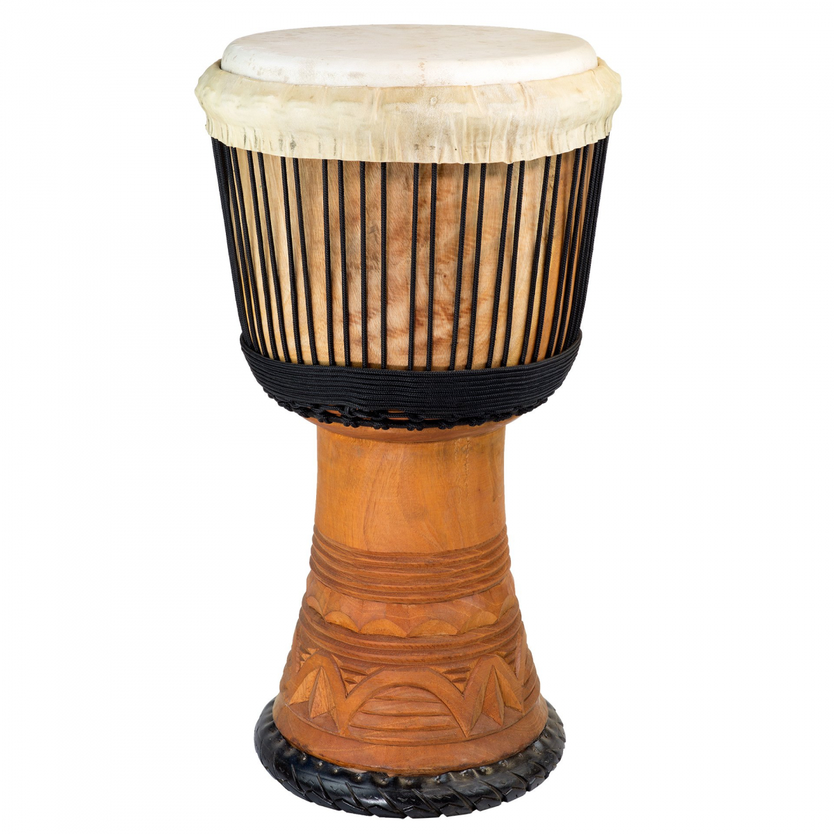 Djembe Master Senegal Style XXL Mahagón - Výška 65cm, priemer 35-36cm