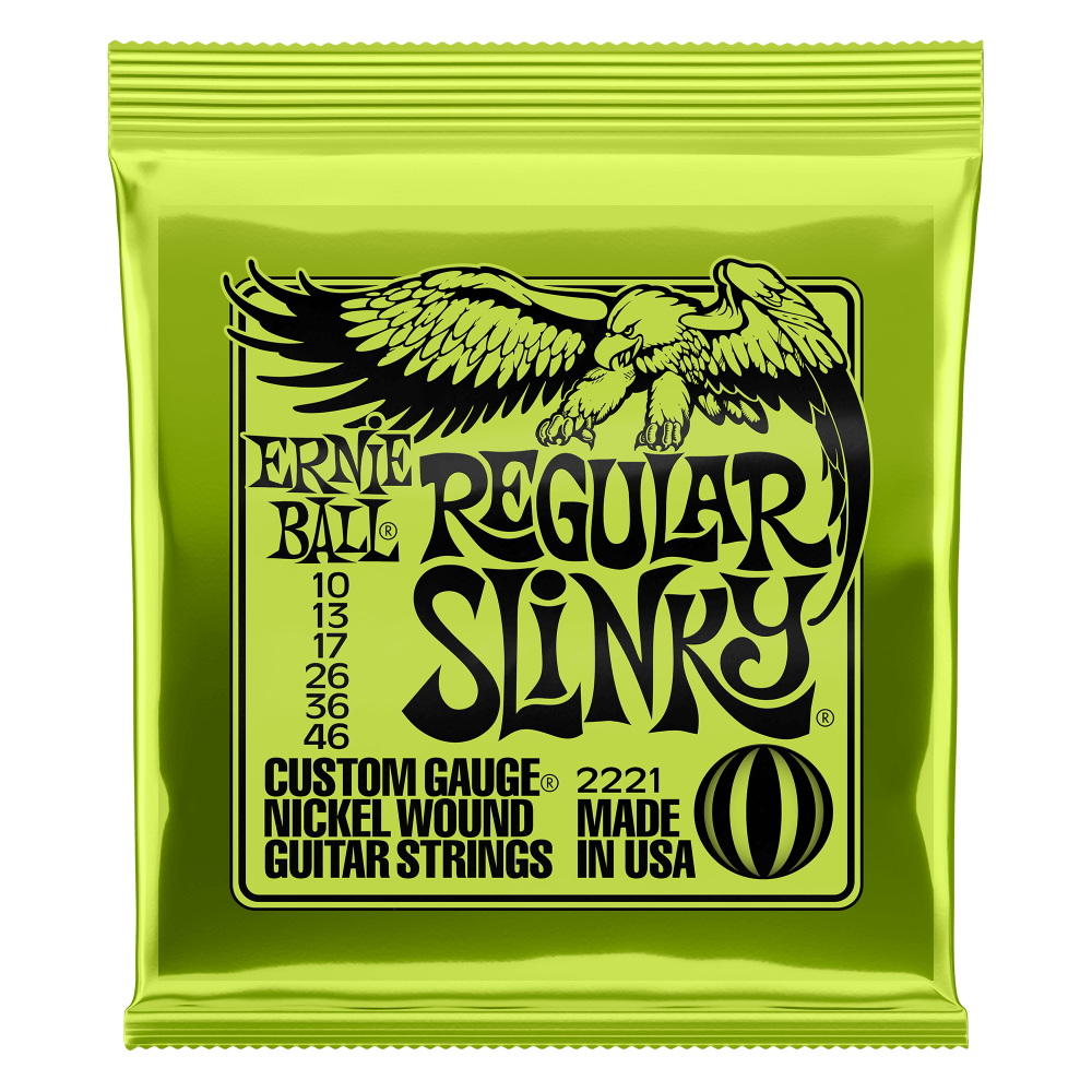 Ernie Ball 2221 Regular Slinky – struny na elektrickú gitaru 10–46