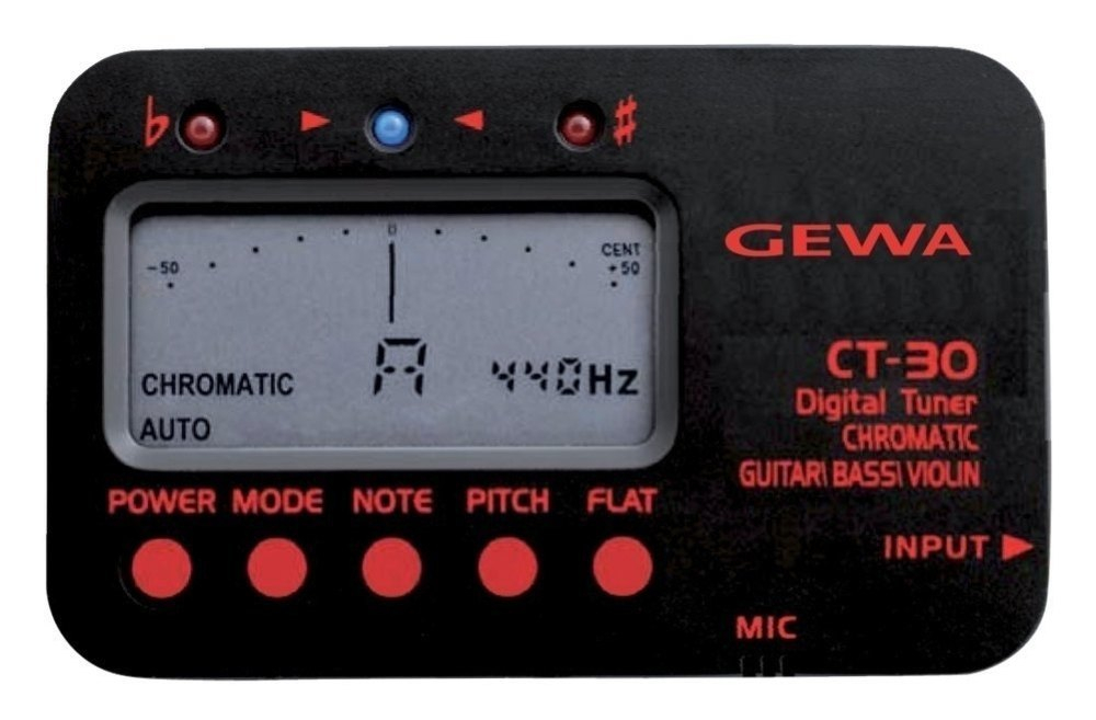 GEWA CT-30 – chromatická ladička so vstupom na všetky nástroje