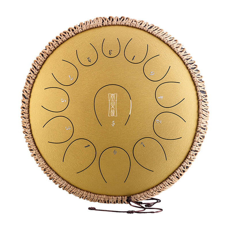 Hluru TY13-14  Tongue drum   - 13 tónov - 36cm - C-DUR zlatý