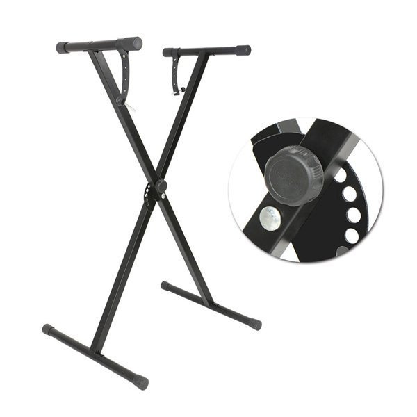 KA-LINE Q-1XC – čierny X stojan na keyboard, nosnosť 18 kg