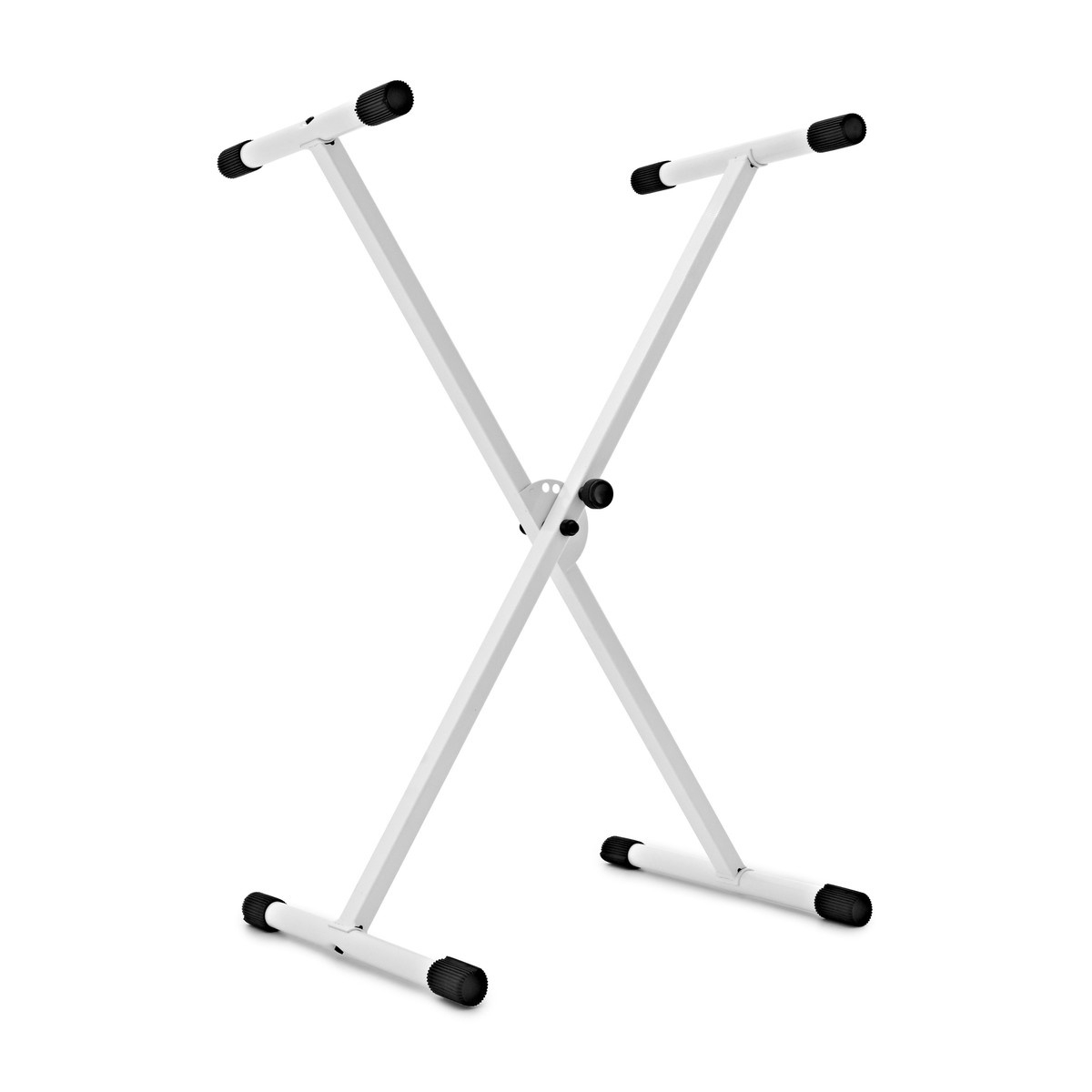 KA-LINE Q-1XC White – biely X stojan na keyboard, nosnosť 18 kg
