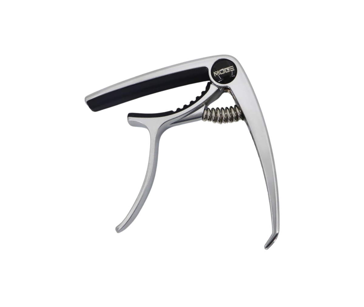 Kapodaster pre akustickú a elektrickú gitaru MOGE MC-1 strieborný