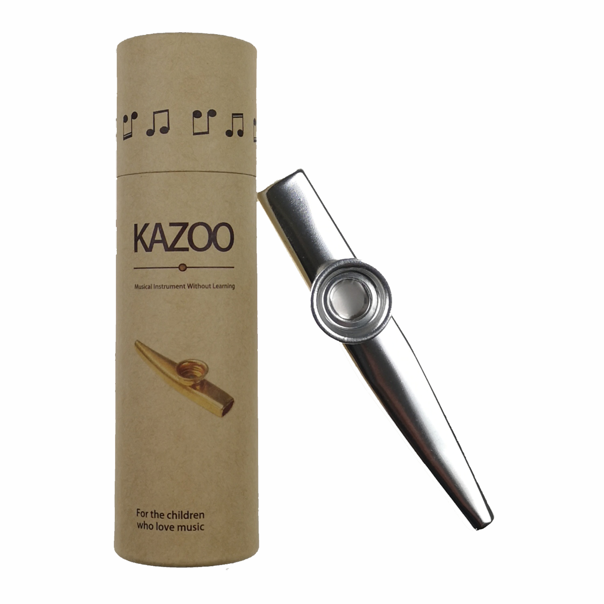 Kovové Kazoo strieborné 
