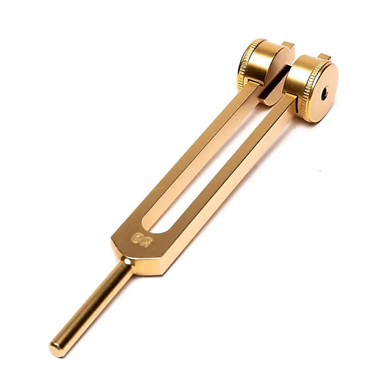 Ladička Cosmic Ohm 136,10 Hz – zlatá, so závažím 11 cm