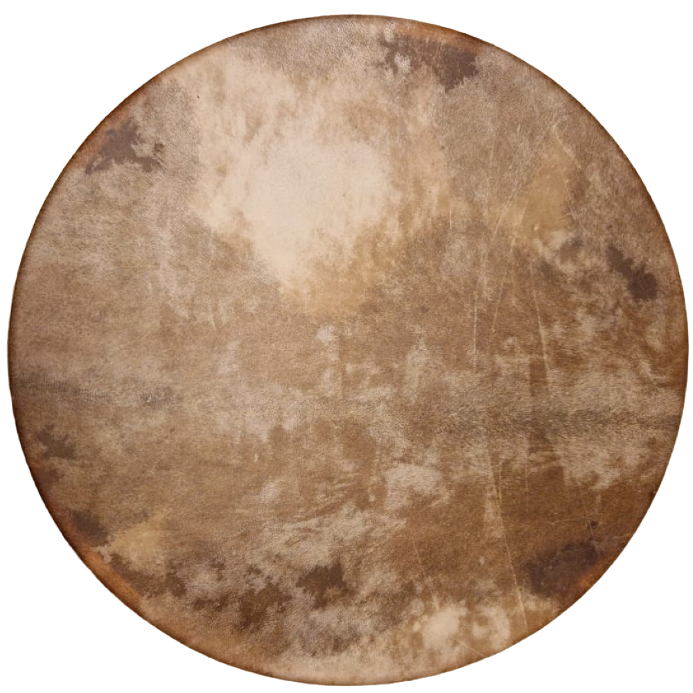 Laditeľný šamanský bubon 46cm Jaseň - Jelenia koža - s energetickým kameňom- Petrovič Drums 