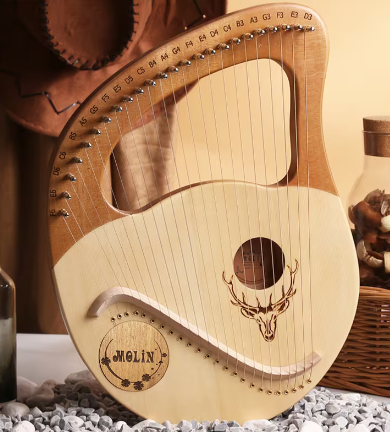 Lýra 24 tónov masív Molin Jeleň