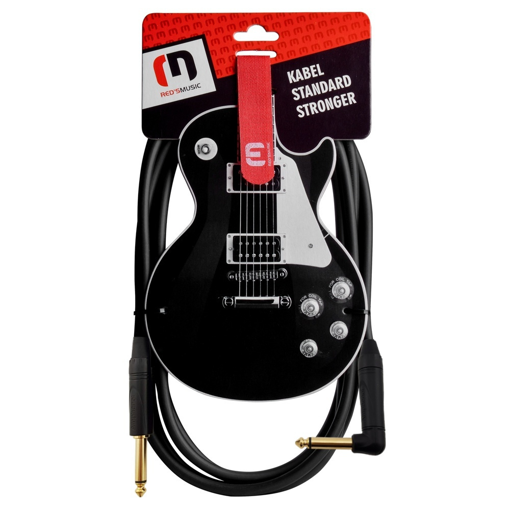 Nástrojový kábel Red's Music – Jack 6.3mm/Jack 6.3mm GCSA1230 3m - ručná výroba
