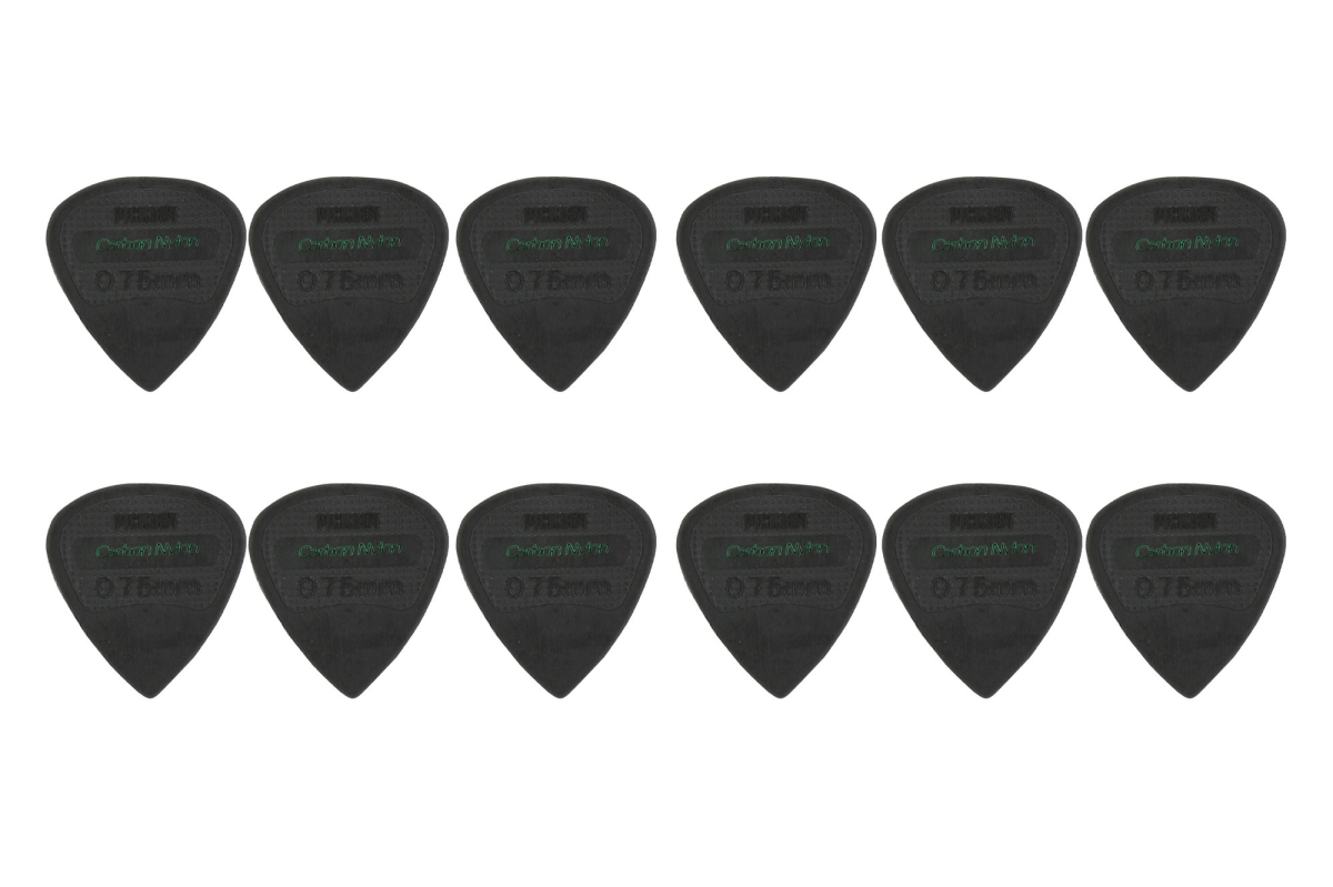 Pick Boy Carbon Nylon 0,75 mm – gitarové trsátka sada 12 ks