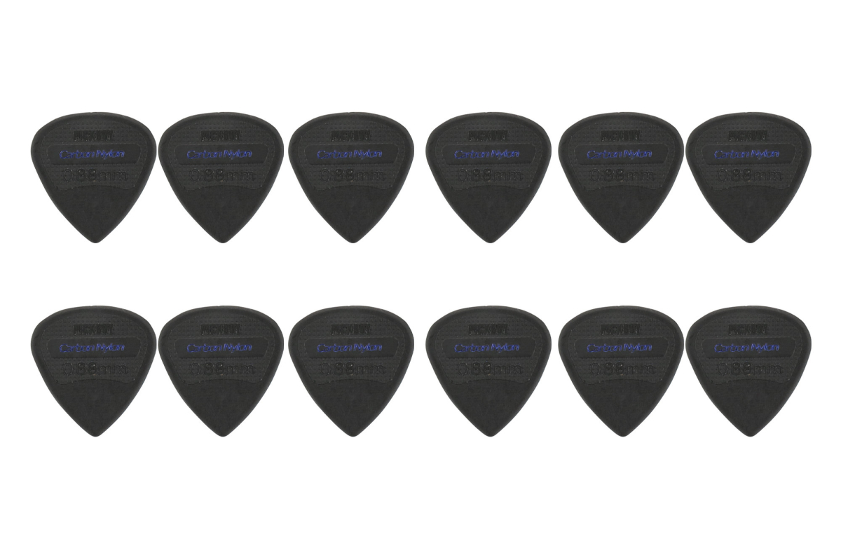 Pick Boy Carbon Nylon 0,88 mm – gitarové trsátka sada 12 ks