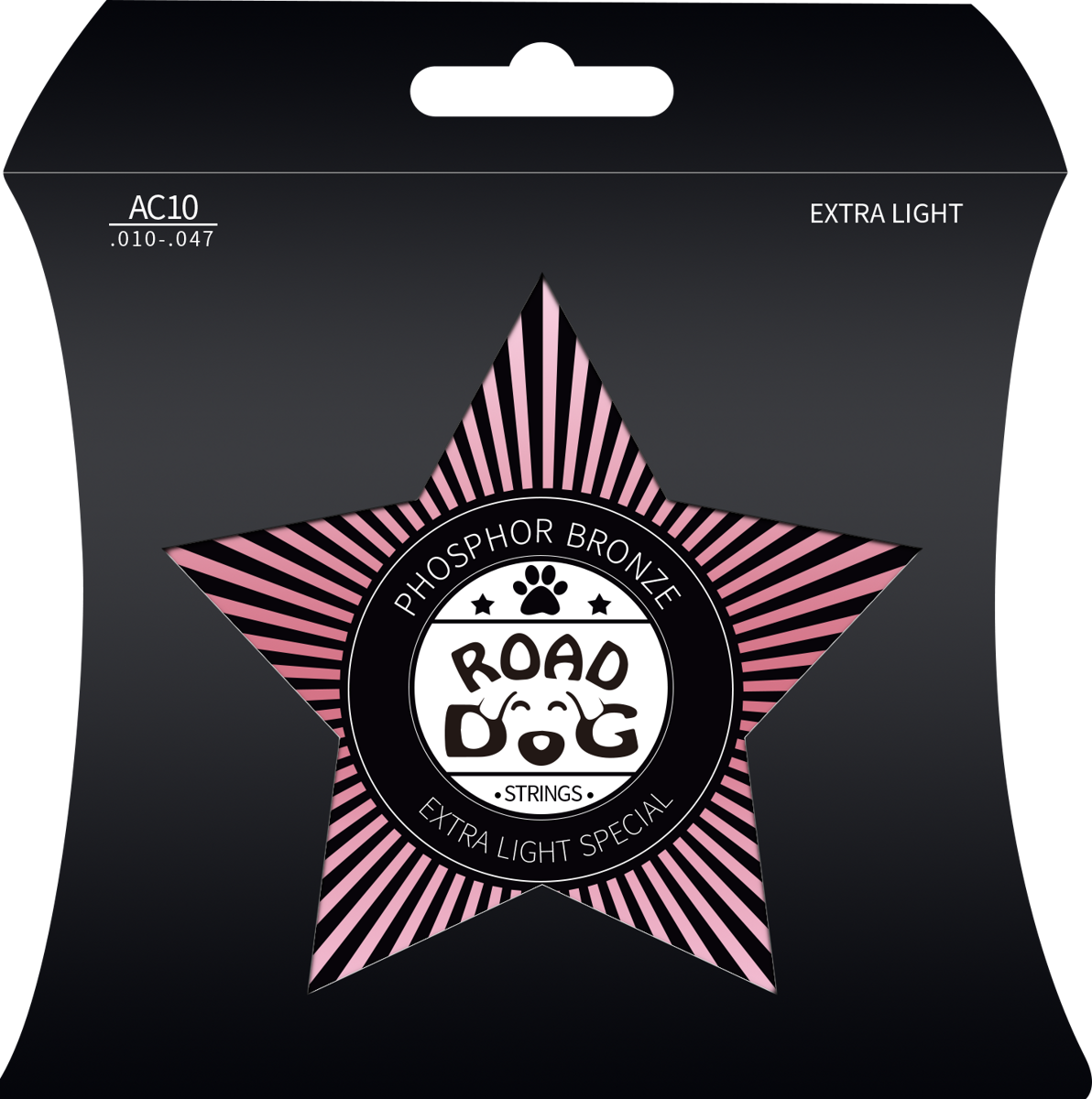 Struny na akustickú gitaru ROAD DOG AC10 Extra Light Phosphor bronze