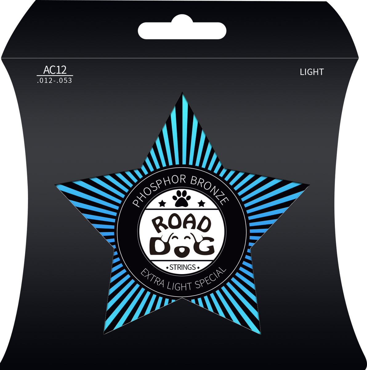 Struny na akustickú gitaru ROAD DOG AC12 Light Phosphor bronze