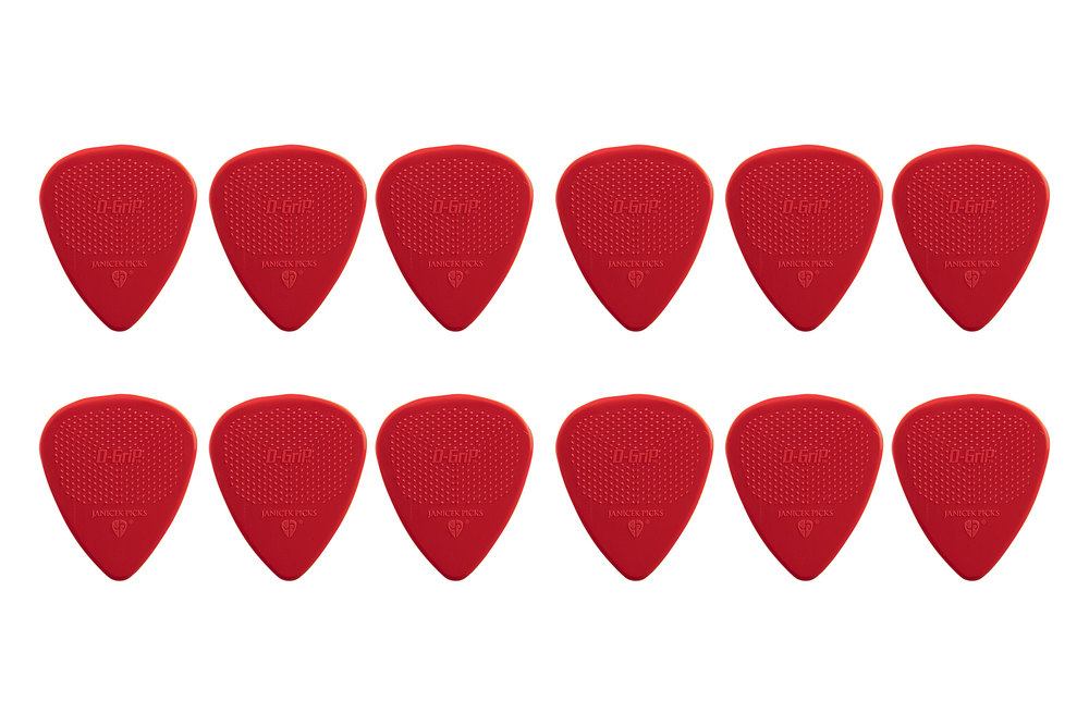 Trsátko D-Grip Pick Red 0,73 mm sada 12ks Nylon Janicek