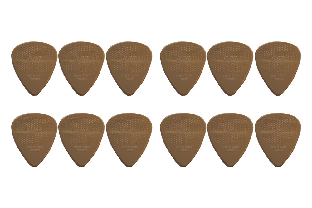 Trsátko D-Grip Pick White Cofee 0,8 mm sada 12ks Nylon Janicek