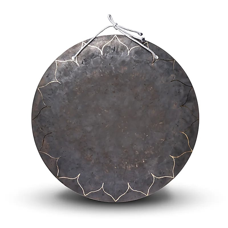Wind gong Black Lotus 55 cm – veterný gong s motívom čierneho lotosu