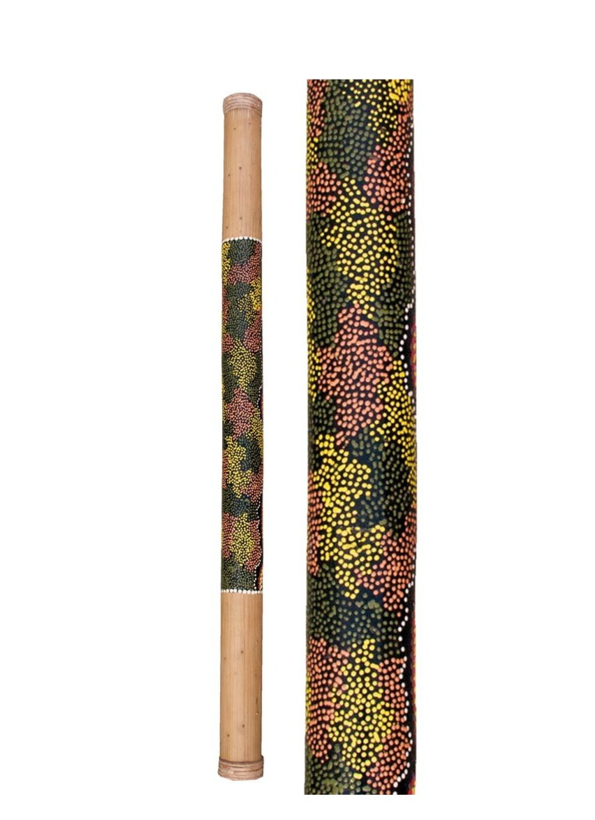 Dažďová palica bambus maľovaná 100cm