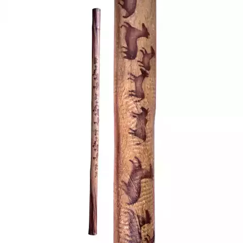 Dažďová palica bambus + kôra - pravek 100 cm