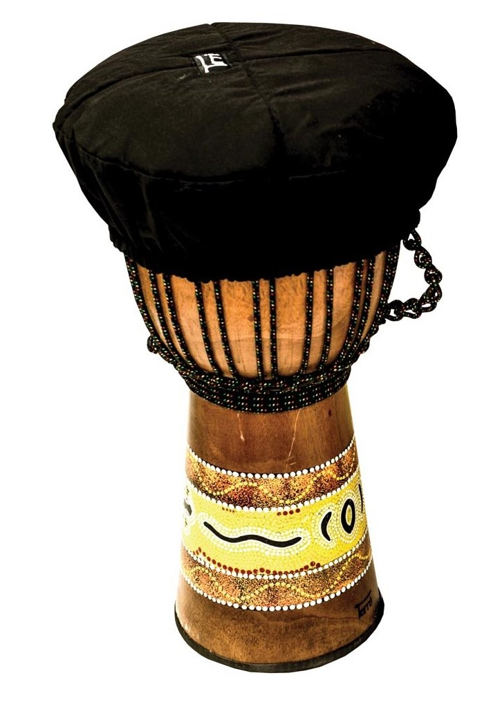 Čapica pre Djembe a Šamanský bubon - ochrana kože 30-33 CM čierna