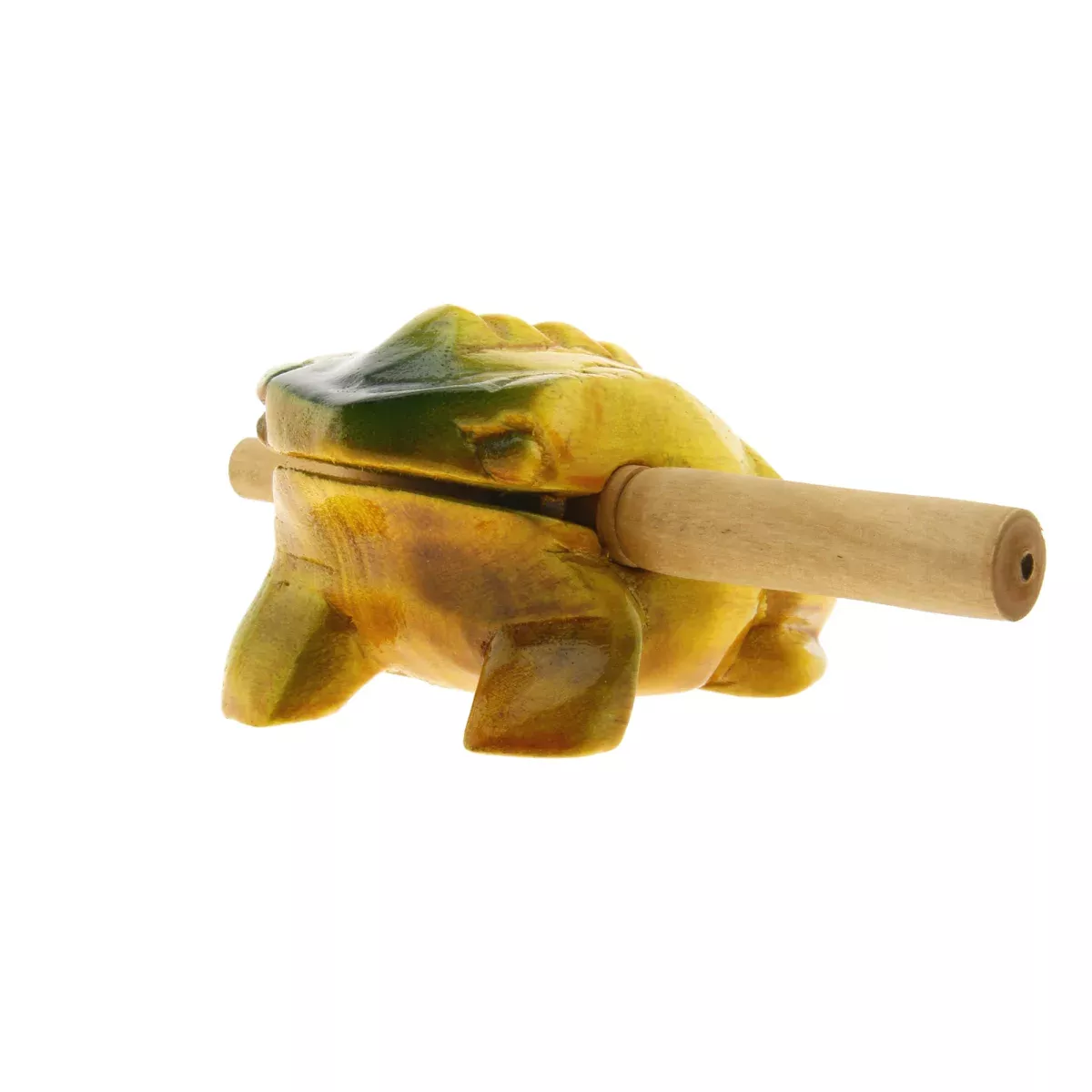 Drevená žaba - Guiro Sound Frog 8 cm lakovaná