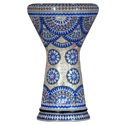 Gawharet EL Fan - Darbuka (Doumbek) Soumbaty Mother of pearl Garden  9”X19”