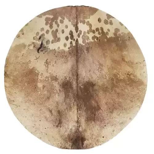 Jelenia koža na šamanský bubon - tenká 0,4 - 0,6 mm oholená